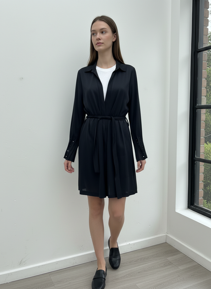 Kolları Taş İşlemeli Kemerli Kimono