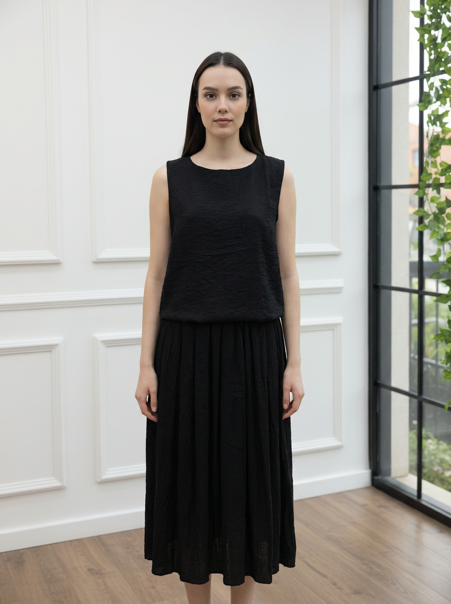 Vatkal Kolsuz Elbise Takım